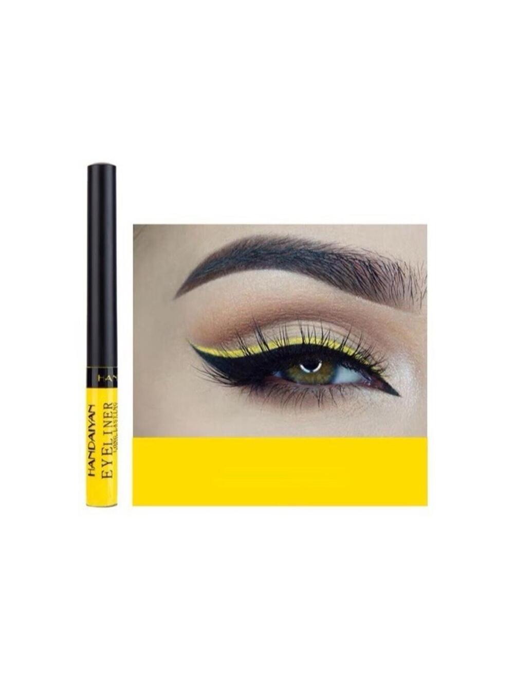 HANDAIYAN Matte Liquid Eyeliner Yellow 09 Waterproof Long Lasting High Pigment